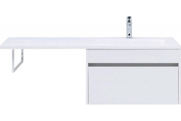 Тумба с раковиной Aquanet Токио 68 1 ящик R, напольная, глянцевая