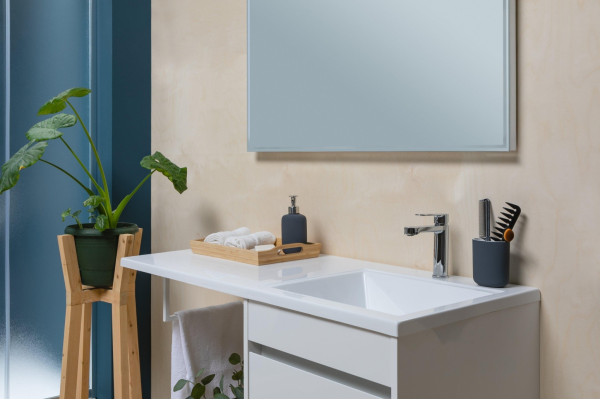 Тумба с раковиной Aquanet Токио 58 1 ящик, 2 двери R, напольная, глянцевая