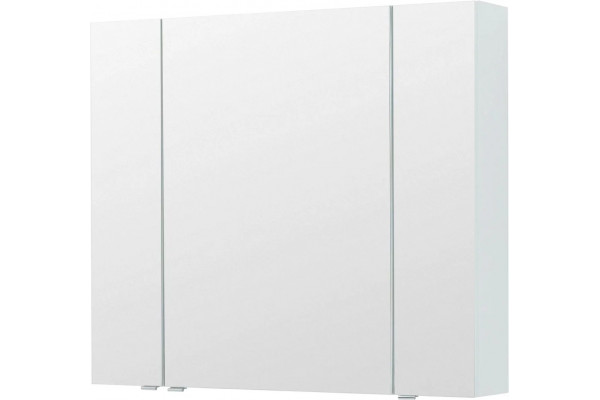 Зеркало-шкаф Aquanet Алвита 100 белое матовое ручки хром