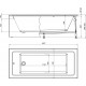 Акриловая ванна Aquanet Grace 312397 170x75 с каркасом, прямоугольная, пристенная