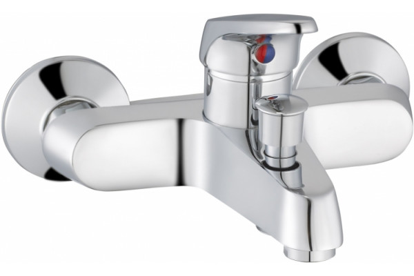 Смеситель Aquanet Round Handle SD90701 для ванны с душем, однорычажный, хром
