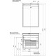Тумба для комплекта Aquanet Модена 65 подвесная, с ящиками, с доводчиками