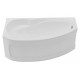 Акриловая ванна Aquanet Jersey 170x100 L пристенная, асимметричная