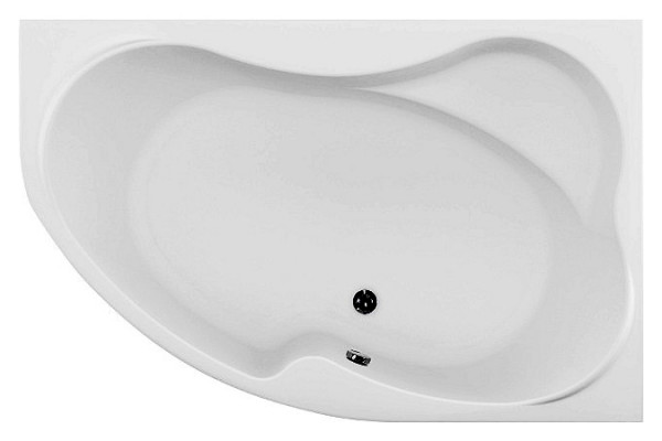 Акриловая ванна Aquanet Capri 170x110 R пристенная, асимметричная, объем 380 л.