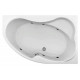 Акриловая ванна Aquanet Capri 170x110 R пристенная, асимметричная, объем 380 л.