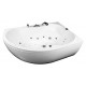 Акриловая ванна Aquanet Capri 170x110 R пристенная, асимметричная, объем 380 л.
