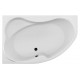 Акриловая ванна Aquanet Capri 160x100 L пристенная, асимметричная, объем 310 л.