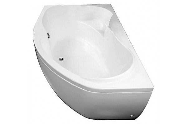 Акриловая ванна Aquanet Capri 160x100 L пристенная, асимметричная, объем 310 л.