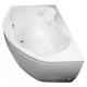 Акриловая ванна Aquanet Capri 160x100 L пристенная, асимметричная, объем 310 л.