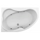 Акриловая ванна Aquanet Capri 160x100 L пристенная, асимметричная, объем 310 л.