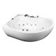 Акриловая ванна Aquanet Capri 160x100 L пристенная, асимметричная, объем 310 л.