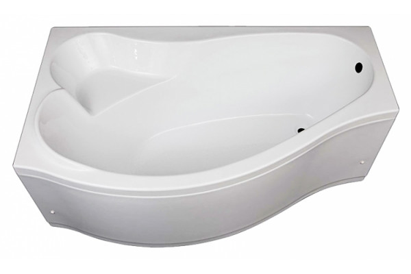 Акриловая ванна Aquanet Palma 170x100 L пристенная, асимметричная, объем 210 л.