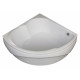 Акриловая ванна Aquanet Fregate 122x122 с каркасом, четверть круга, пристенная