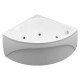 Акриловая ванна Aquanet Fregate 122x122 с каркасом, четверть круга, пристенная