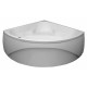 Акриловая ванна Aquanet Vitoria 135x135 пристенная, четверть круга, объем 265 л.