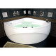 Акриловая ванна Aquanet Vitoria 135x135 пристенная, четверть круга, объем 265 л.