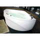 Акриловая ванна Aquanet Vitoria 135x135 пристенная, четверть круга, объем 265 л.
