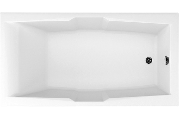 Акриловая ванна Aquanet Vega 190x100 пристенная, прямоугольная, объем 350 л.