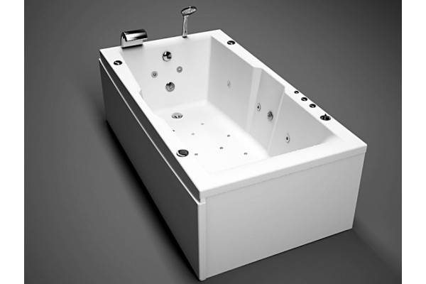 Акриловая ванна Aquanet Vega 190x100 пристенная, прямоугольная, объем 350 л.