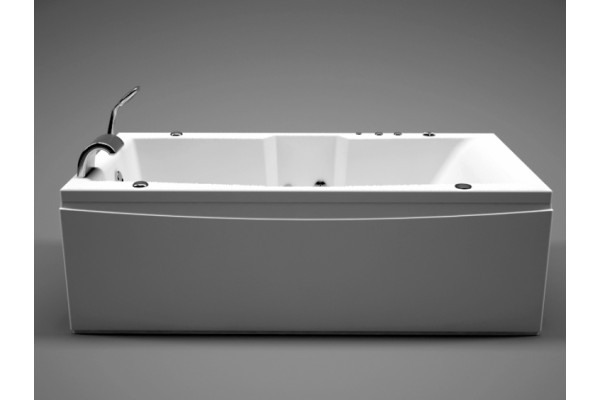 Акриловая ванна Aquanet Vega 190x100 пристенная, прямоугольная, объем 350 л.
