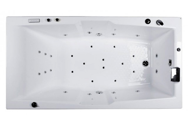 Акриловая ванна Aquanet Vega 190x100 пристенная, прямоугольная, объем 350 л.