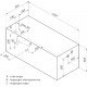 Акриловая ванна Aquanet West 130x70 пристенная, прямоугольная, объем 156 л.