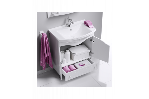 Тумба для комплекта Aqwella Franchesca 65 ручки хром,  в стиле ретро