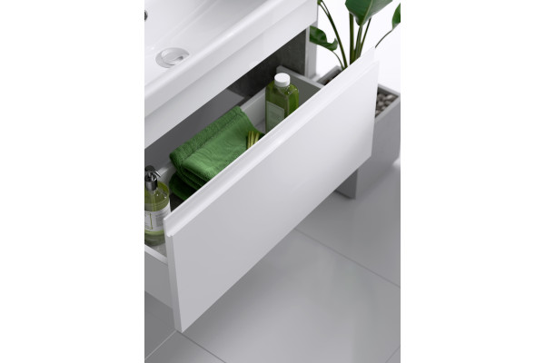 Тумба для комплекта Aqwella Smart 60 бетон светлый подвесная, с ящиками