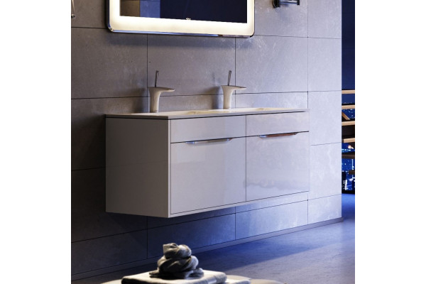 Тумба с раковиной Aqwella 5 stars Malaga 120 белая, подвесная, левая