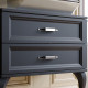 Тумба для комплекта Aqwella 5 stars LaDonna черная с ящиками, с доводчиками