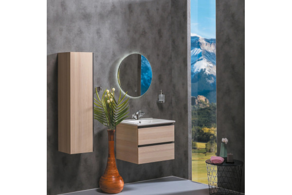 Мебель для ванной Armadi Art Capolda 65 light wood подвесная, с ящиками