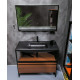 Тумба с раковиной Armadi Art Loft 120 dark wood, напольная, матовая