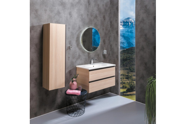 Мебель для ванной Armadi Art Capolda 85 light wood подвесная, с ящиками