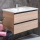 Мебель для ванной Armadi Art Capolda 85 light wood подвесная, с ящиками