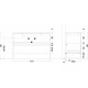 Тумба с раковиной Armadi Art Loft 120 антрацит, напольная, матовая