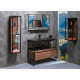 Тумба с раковиной Armadi Art Loft 100 dark wood, напольная, матовая