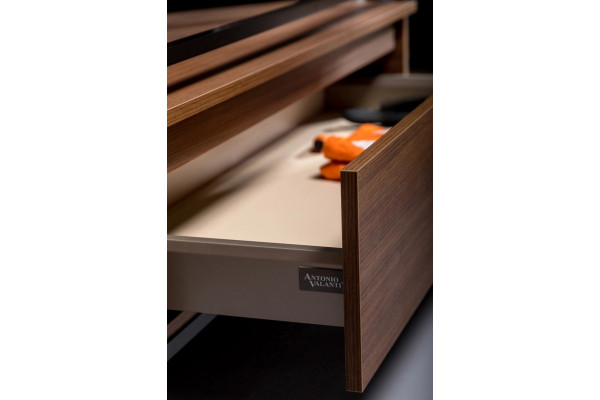 Тумба с раковиной Armadi Art Loft 100 dark wood, напольная, матовая