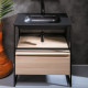Тумба с раковиной Armadi Art Loft 80 light wood, напольная, матовая