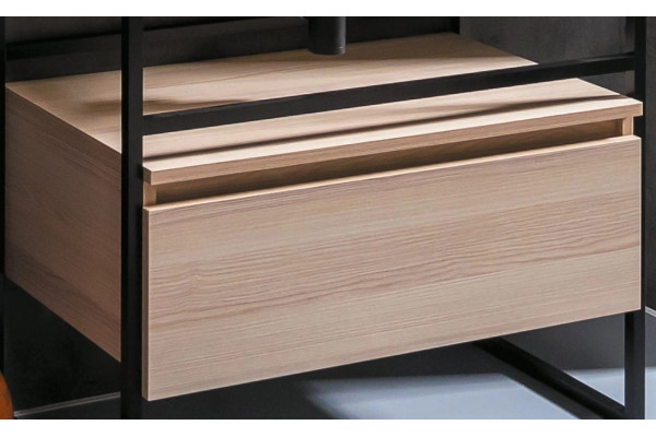 Тумба с раковиной Armadi Art Loft 80 light wood, напольная, матовая