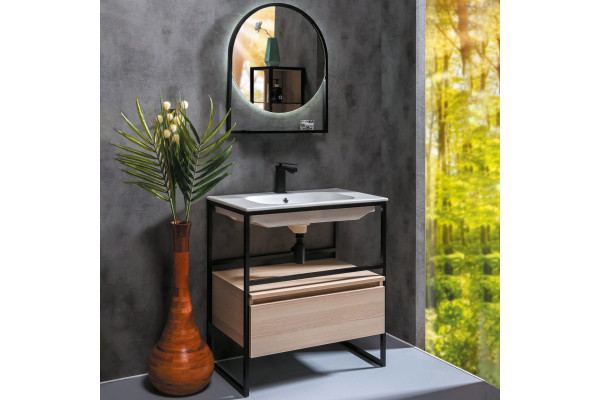 Мебель для ванной Armadi Art Loft 80 light wood, напольная в современном стиле