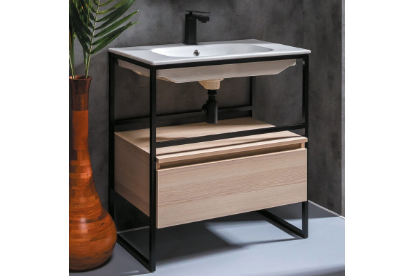 Мебель для ванной Armadi Art Loft 80 light wood, напольная в современном стиле