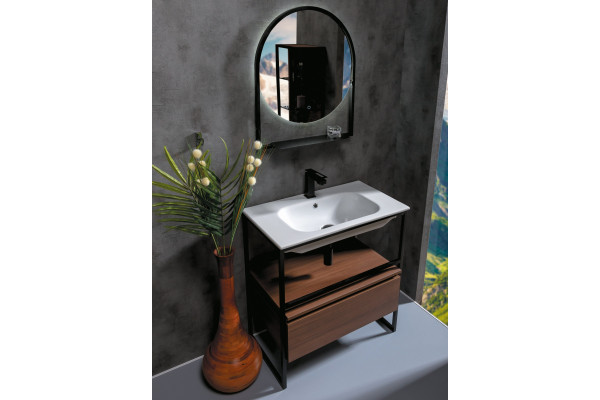 Мебель для ванной Armadi Art Loft 80 dark wood, напольная в современном стиле