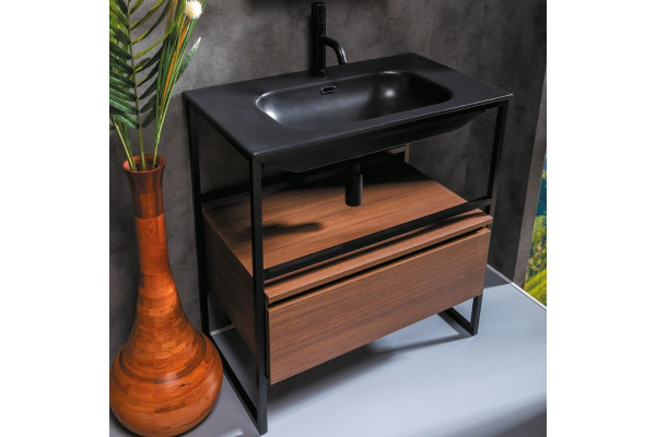 Мебель для ванной Armadi Art Loft 80 dark wood, напольная в современном стиле