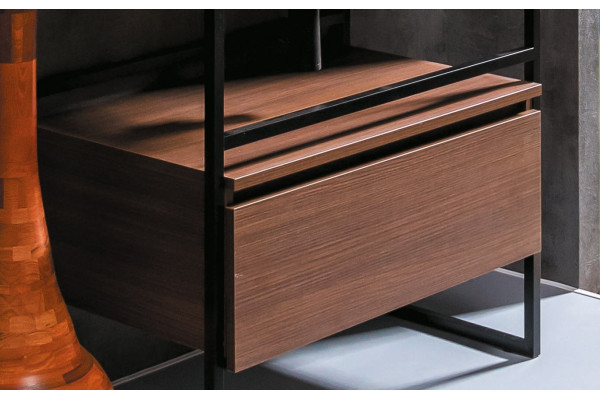 Мебель для ванной Armadi Art Loft 80 dark wood, напольная в современном стиле