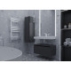 Тумба Armadi Art Flat Valessi Uno-S 80 антрацит матовый подвесная, с ящиками