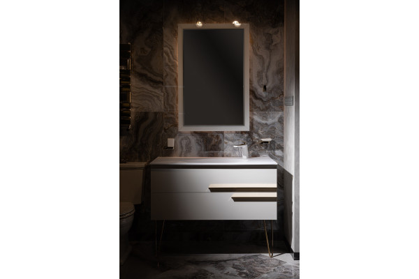 Зеркало Armadi Art NeoArt Dolce 70x105 жемчужное белое, с подсветкой