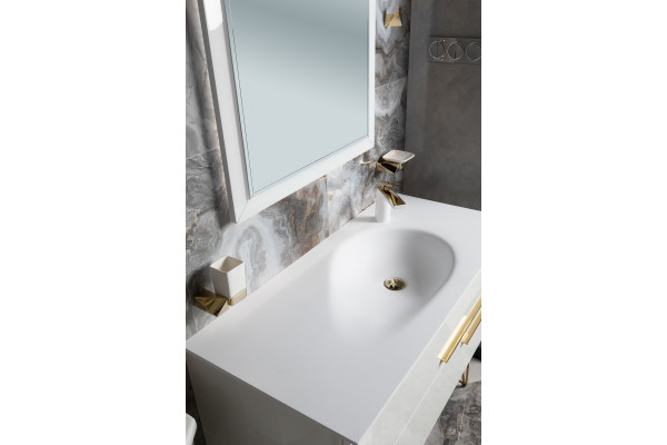 Зеркало Armadi Art NeoArt Dolce 70x105 жемчужное белое, с подсветкой
