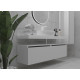 Тумба Armadi Art Flat Valessi Uno-S 140 белый глянец подвесная, с ящиками