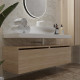 Тумба Armadi Art Flat Valessi Uno-S 140 light oak подвесная, с ящиками