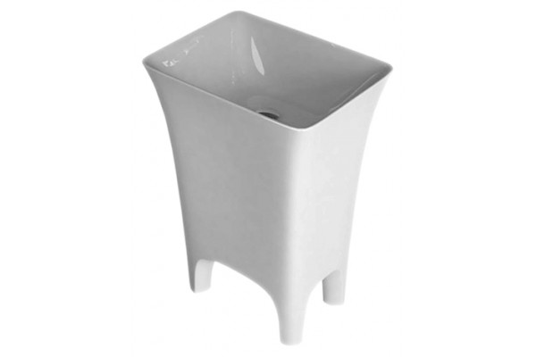 Раковина ArtCeram Cow CWL004 white прямоугольная,  в стиле hi-tech